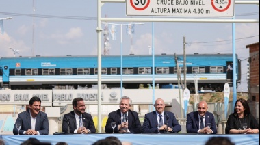 Alberto Fernández inauguró el primer paso bajo nivel de Escobar