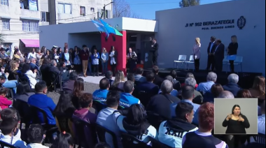 Kicillof inauguró el edificio educativo Nº 100 de su gestión
