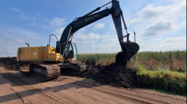 Stadnik supervisó  la obra de ensanchamiento del camino Bellocq - Guanaco