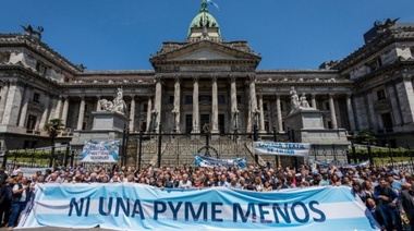 Empresarios Pymes fueron hasta el Congreso para reclamar medidas
