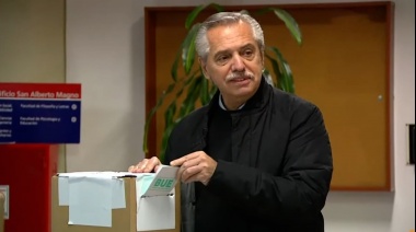 Votó Alberto: “Siempre que se vota, la Argentina se vuelve un país mejor”