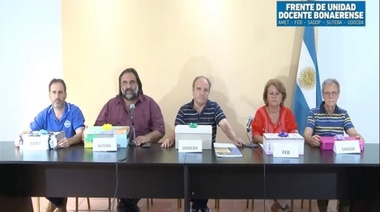 En unidad, los gremios docentes mandaron un mensaje a Vidal