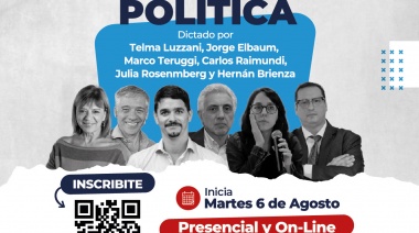 Se viene un innovador curso de formación política y presentan a un plantel docente de excelencia
