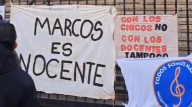Con acompañamiento de compañeros y familiares, comenzó el juicio contra Marcos Ledesma