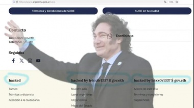 Hackearon Mi Argentina y le dejaron un mensaje a Milei
