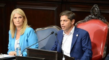 Kicillof va a la Asamblea Legislativa y estrena el Movimiento Desarrollo al Futuro