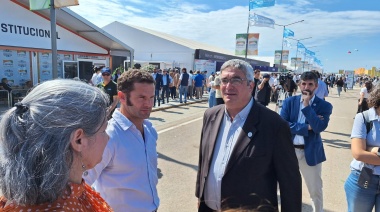 Sin Kicillof, Rodríguez fue a ExpoAgro para poner la mirada del peronismo
