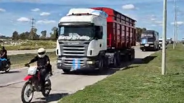 Di Palma llegó con la caravana solidaria para Bahía Blanca