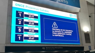 Como en la Unión Soviética, Milei usa la publicidad de los trenes para amedrentar la protesta