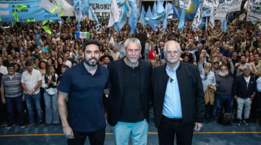 Ferraresi recibió Taiana con un acto masivo y reivindicó la gestión de Kicillof: “Hay otra manera”