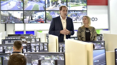 Garro presentó la instalación de 680 cámaras de Seguridad