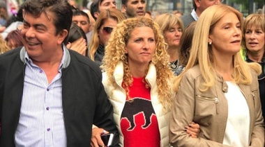 Magario llega a La Plata en el primer acto como candidata