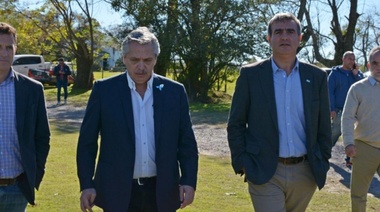 Alberto Fernández respaldó a Pinedo y Durañona con un “compromiso con Areco”