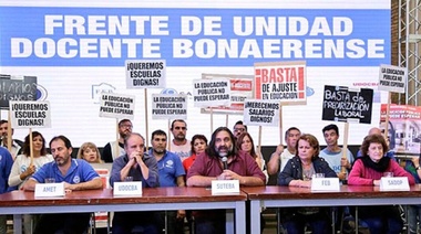 Docentes bonaerenses exigen la "actualización" mensual de la cláusula gatillo