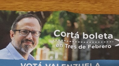 Desesperado, Valenzuela se viste peronista y pide cortar boleta