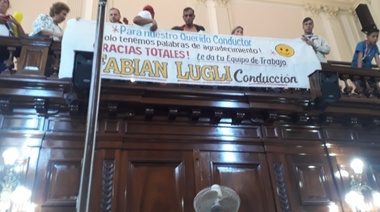 Lugli tuvo su reconocimiento en la última sesión del Concejo