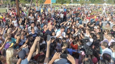 Juan Andreotti inauguró la ampliación del Parque del Bicentenario