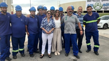 Galmarini continúa trabajando para reactivar obras de agua y saneamiento