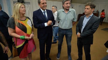 Kicillof recibió a Máximo y Massa para mantener “sintonía fina” con Nación