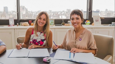 Galmarini y Mayra Mendoza firmaron convenio de obras “Agua y Cloaca +Trabajo”