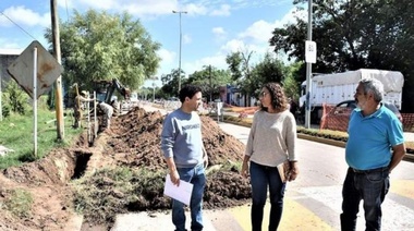 Comenzaron los trabajos de ampliación de la red de desagües cloacales