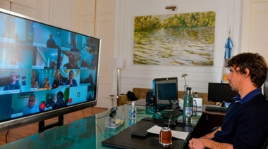Andreotti participó de una videoconferencia con  Rodríguez Larreta