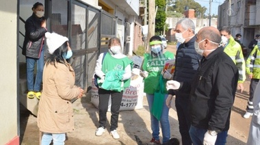 Cagliardi y Secco encabezaron un operativo sanitario