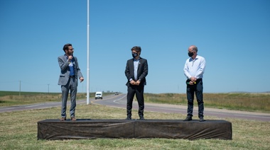 Kicillof inauguró la repavimentación de un tramo de la ruta 51