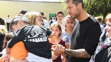Tinelli comenzó su recorrida como candidato en la Provincia