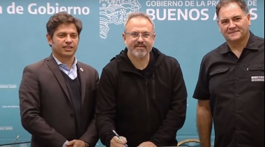 Kicillof le hizo firmar el convenio de Seguridad a Valenzuela con críticas a Milei