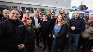 Con respaldo del massismo, Kicillof llevó su campaña a la Cuarta Sección