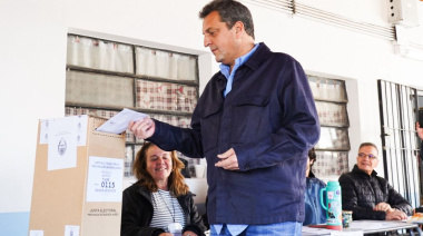 Sergio Massa votó en Tigre y se mostró conforme con el buen orden de los comicios
