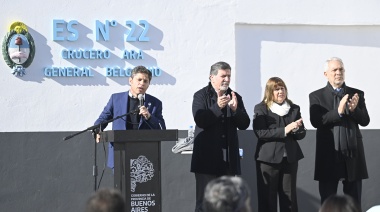 Kicillof le hace frente a la motosierra y asegura la continuidad de obras públicas