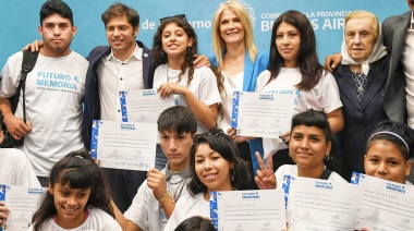 Magario invitó a los jóvenes a participar de “Futuro Memoria”
