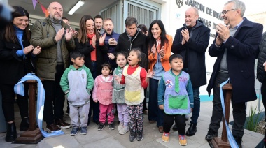 Insaurralde, Kicillof y Otermín inauguraron un nuevo Jardín en Lomas