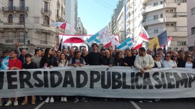 La interna radical se mostró firme en la Marcha Universitaria