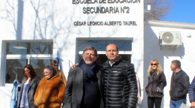 Con la Educación como bandera, Stadnik y Sileoni inauguraron la esperada Secundaria de Bellocq