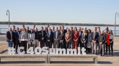 Intendentes de JxC caminan hacia la Cumbre Mundial de Alcaldes de C40