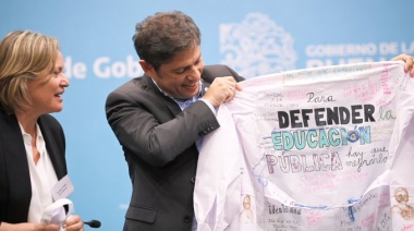 Kicillof anunció un proyecto que cambia el sistema educativo provincial