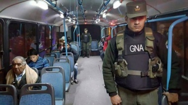Aníbal mandó a la Gendarmería a controlar los colectivos