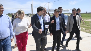 Kicillof recorrió obras en la Quinta Sección