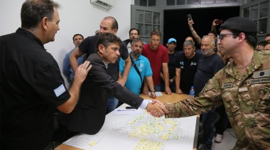 Kicillof prepara un paquete de anuncios para la reconstrucción de Bahía