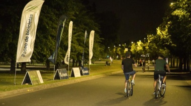 Todo listo para la vuelta del Paseo de Bicicletas Nocturno