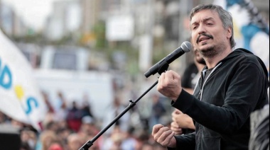 Máximo Kirchner encabeza un acto en Morón
