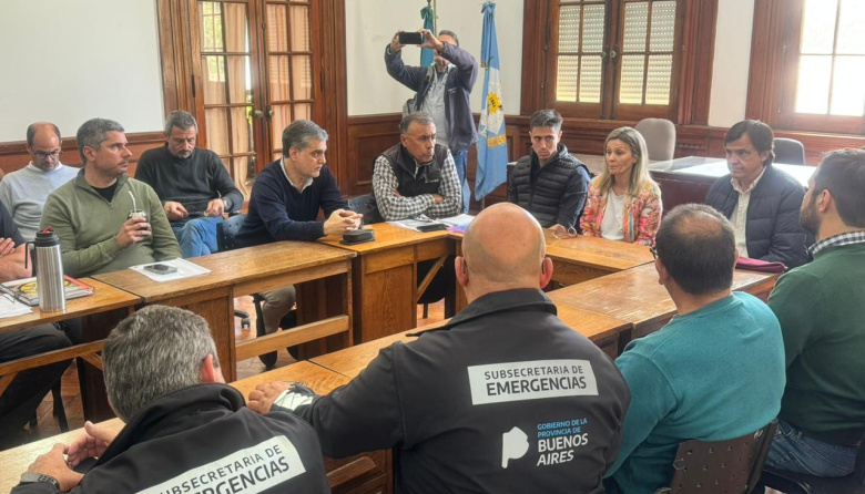 Provincia coordina asistencia en 9 de Julio y cuestiona a Milei por la paralización de la obra clave del Río Salado