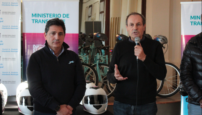 Stadnik y Marinucci activaron una jornada de concientización vial en Carlos Casares