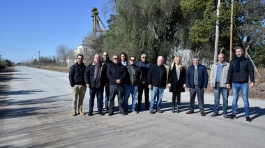 Britos presentó el nuevo acceso al Parque Industrial