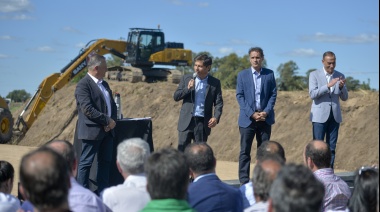 Kicillof y Katopodis dieron inicio a obras de un tramo de la Ruta Nacional 3