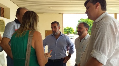 Castelli recorrió la nueva oficina del Hospital Municipal de Darregueira