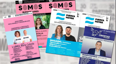 Por pedido de Lorenzino, la Justicia bonaerense autoriza más de dos fotos de candidatos en las boletas electorales